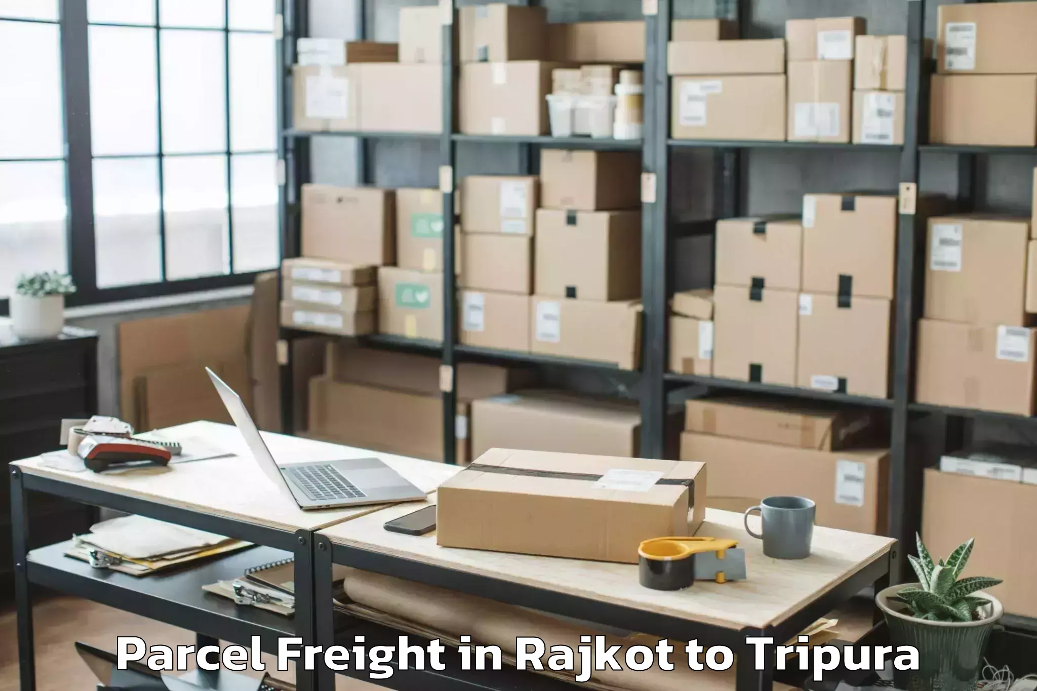 Expert Rajkot to Icfai University Tripura Agart Parcel Freight